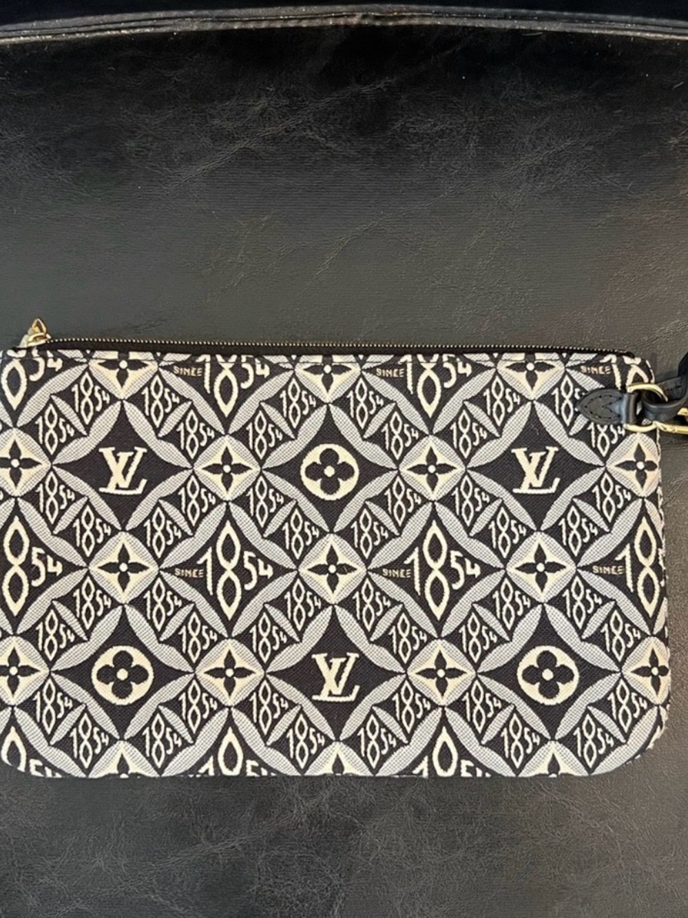Louis Vuitton Neverfull MM Jacquard Since 1854 Tote with Pouch - Picture 10 of 12